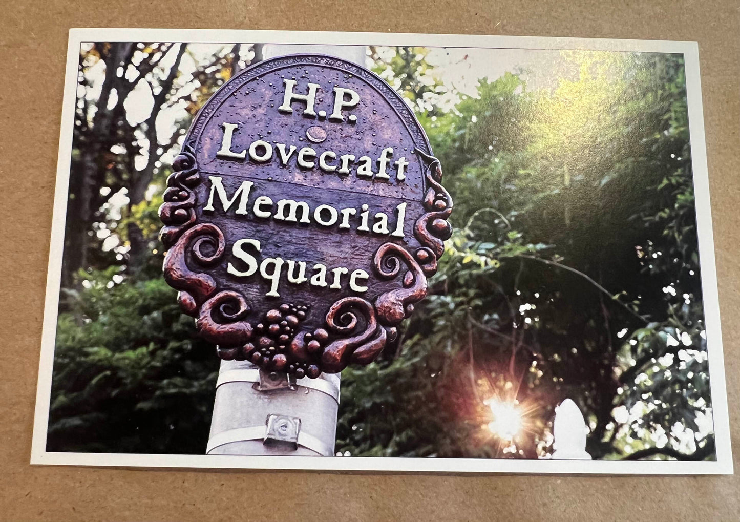 H. P. Lovecraft Memorial Square postcard